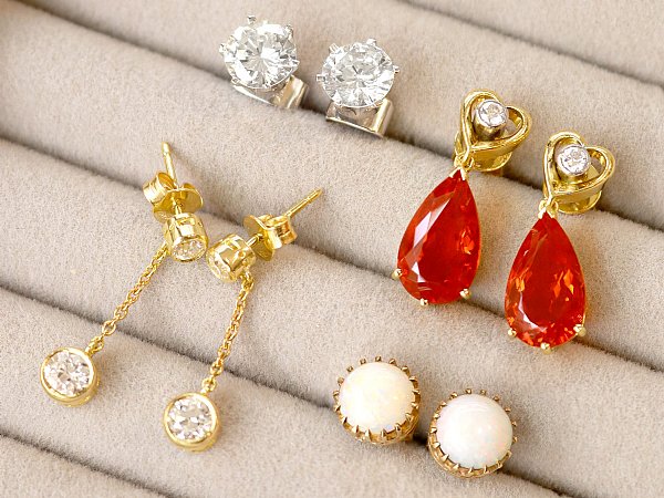 collection of earrings