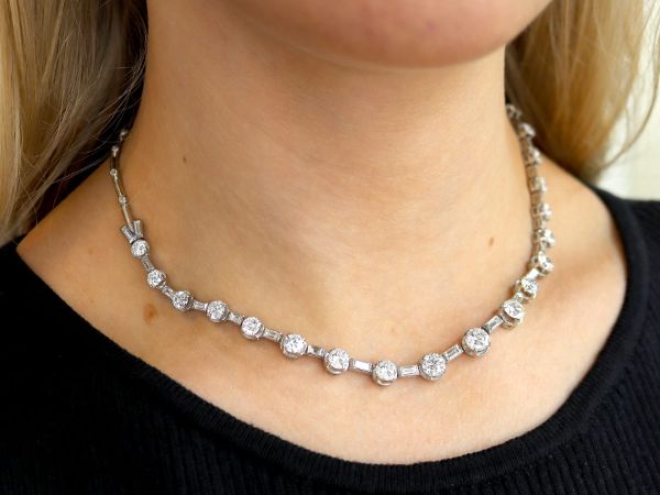 diamond chocker necklace