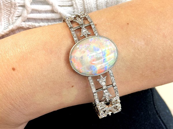 opal and diamond bracelet