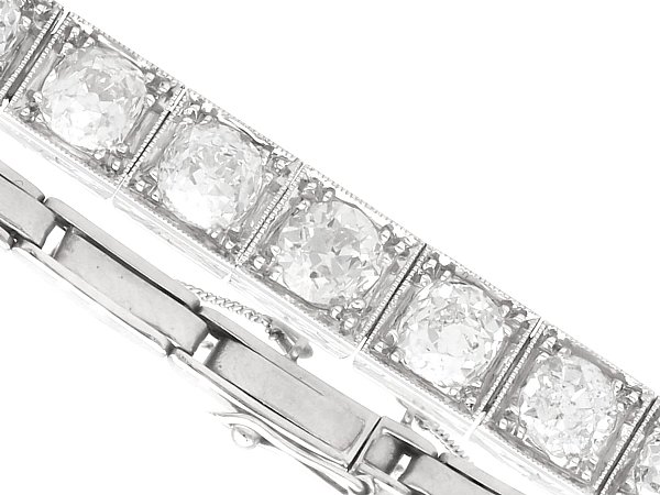 close up of tennis bracelet 